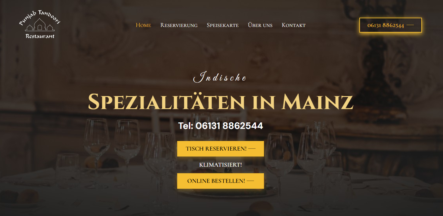 Punjab Tandoori Mainz – Restaurant Website Design & Local SEO
